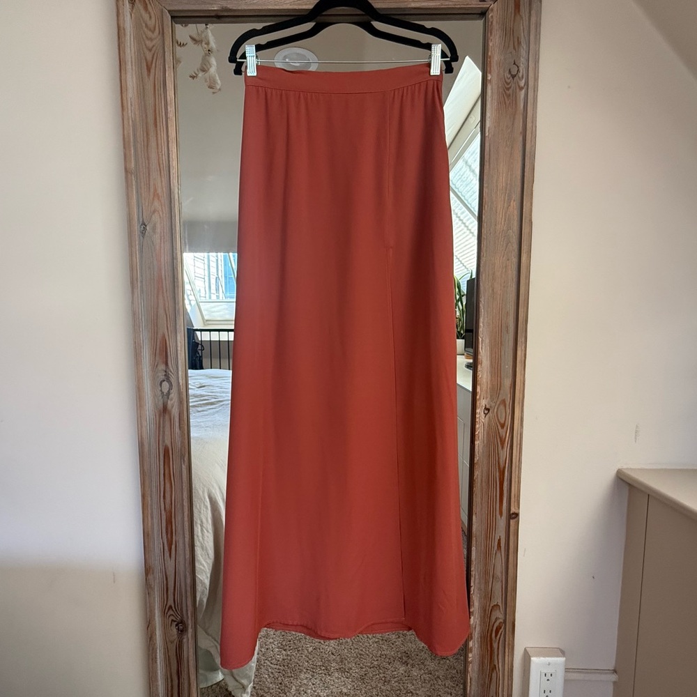 Drop Dead Gorgeous Maxi Skirt - Rust